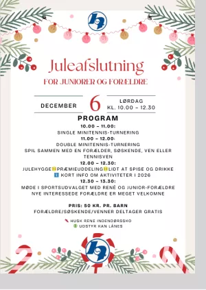 Juleafslutning for juniorer og forældre